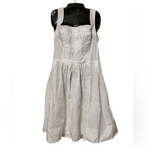 Zara Basic White Cotton Dress Size XL